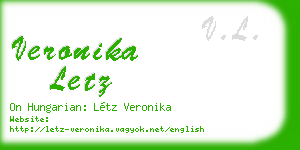 veronika letz business card